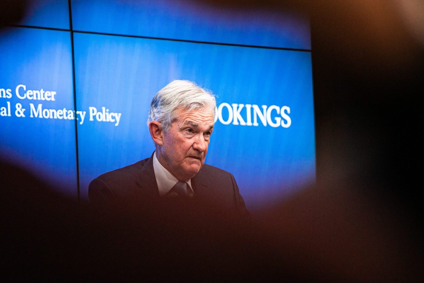 Jerome Powell, chairman of the US Federal Reserve, speaks at the Brookings Institution in Washington, DC, US, on Wednesday, Nov. 30, 2022.