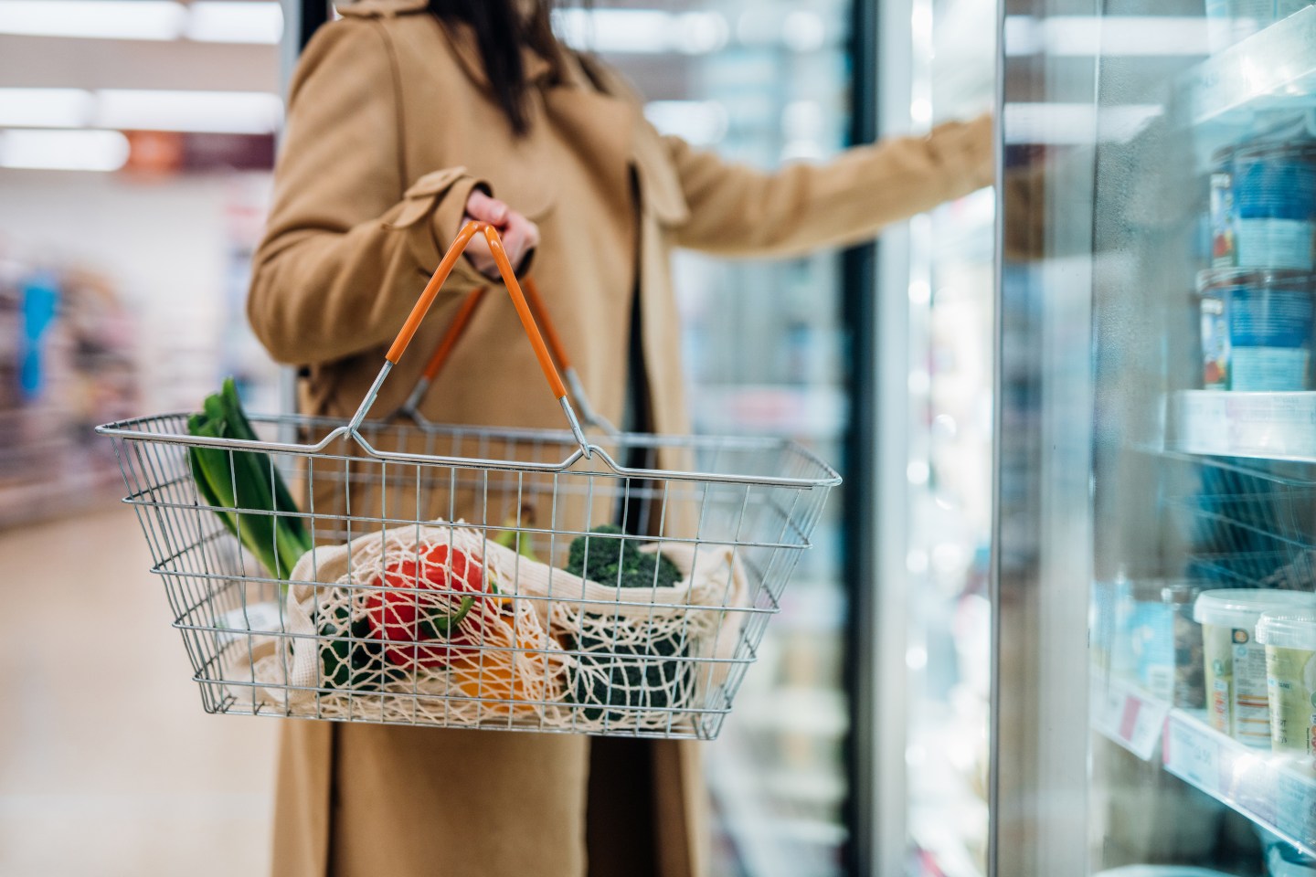 Photo of a woman shopping for groceries