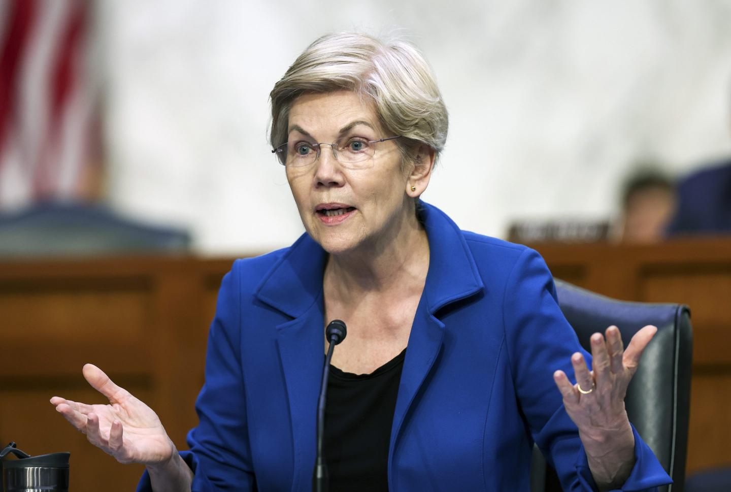 Photo of Elizabeth Warren.