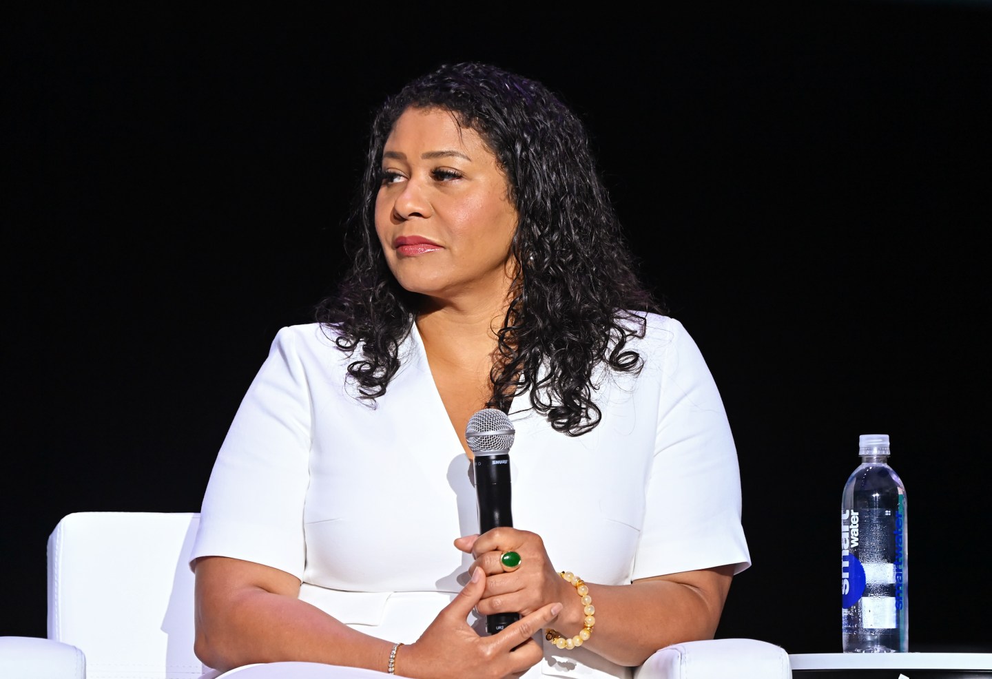 San Francisco Mayor London Breed speaks onstage during the 2022 Essence Festival of Culture at the Ernest N. Morial Convention Center on July 2, 2022 in New Orleans.