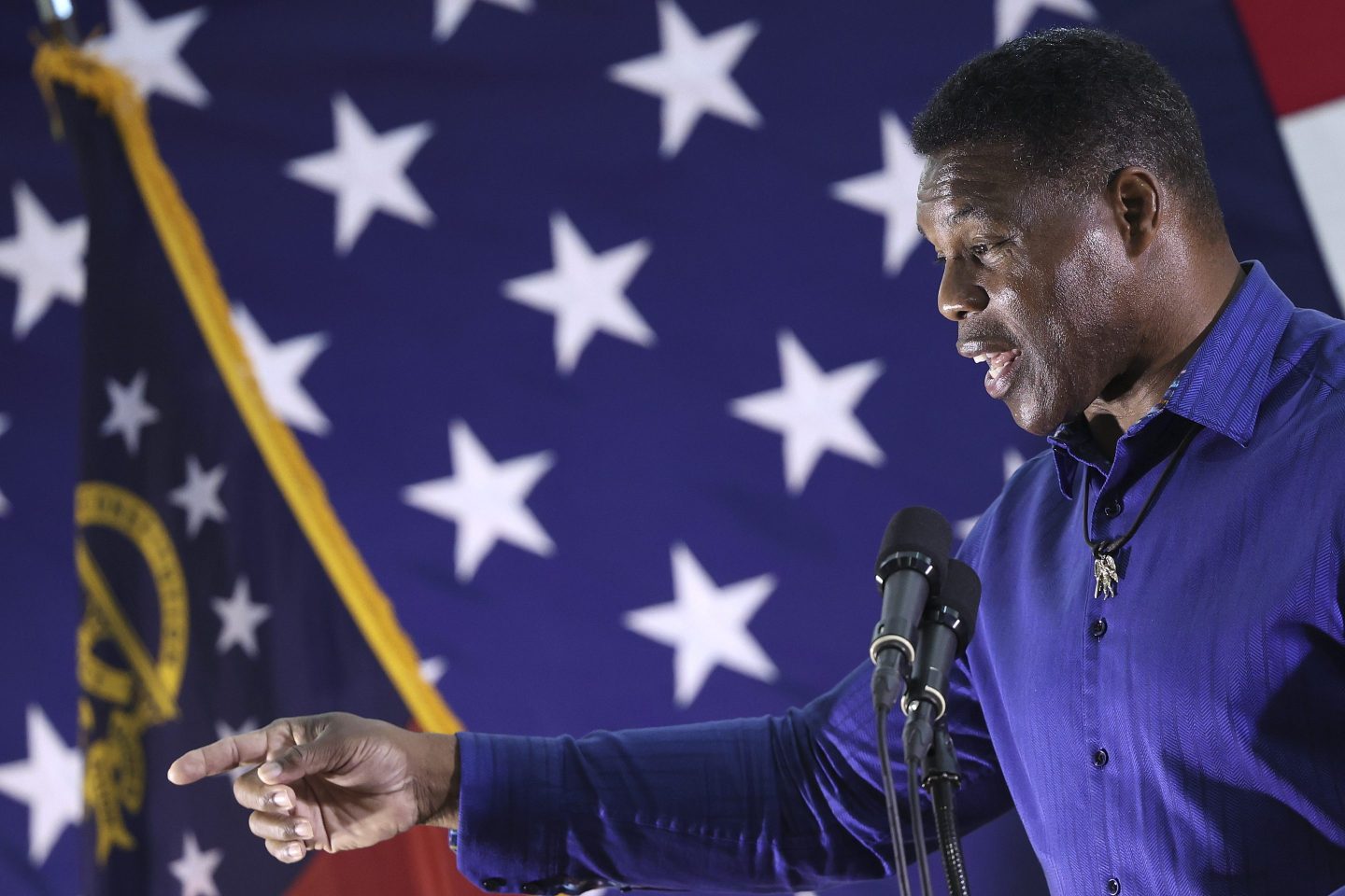 Georgia Republican senate candidate Herschel Walker