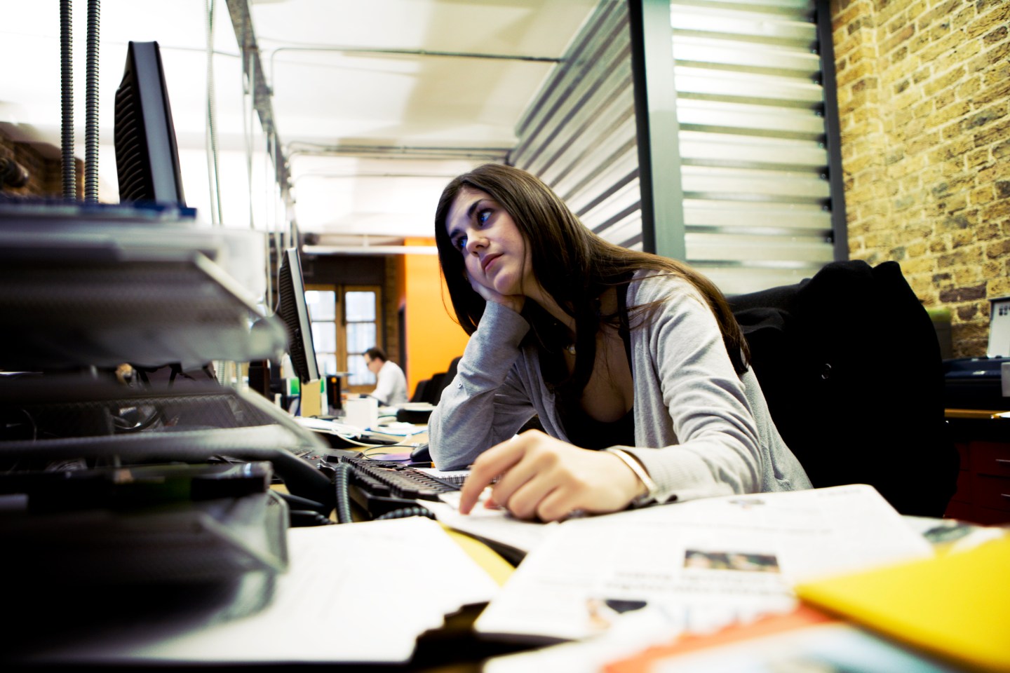 Woman working in an office