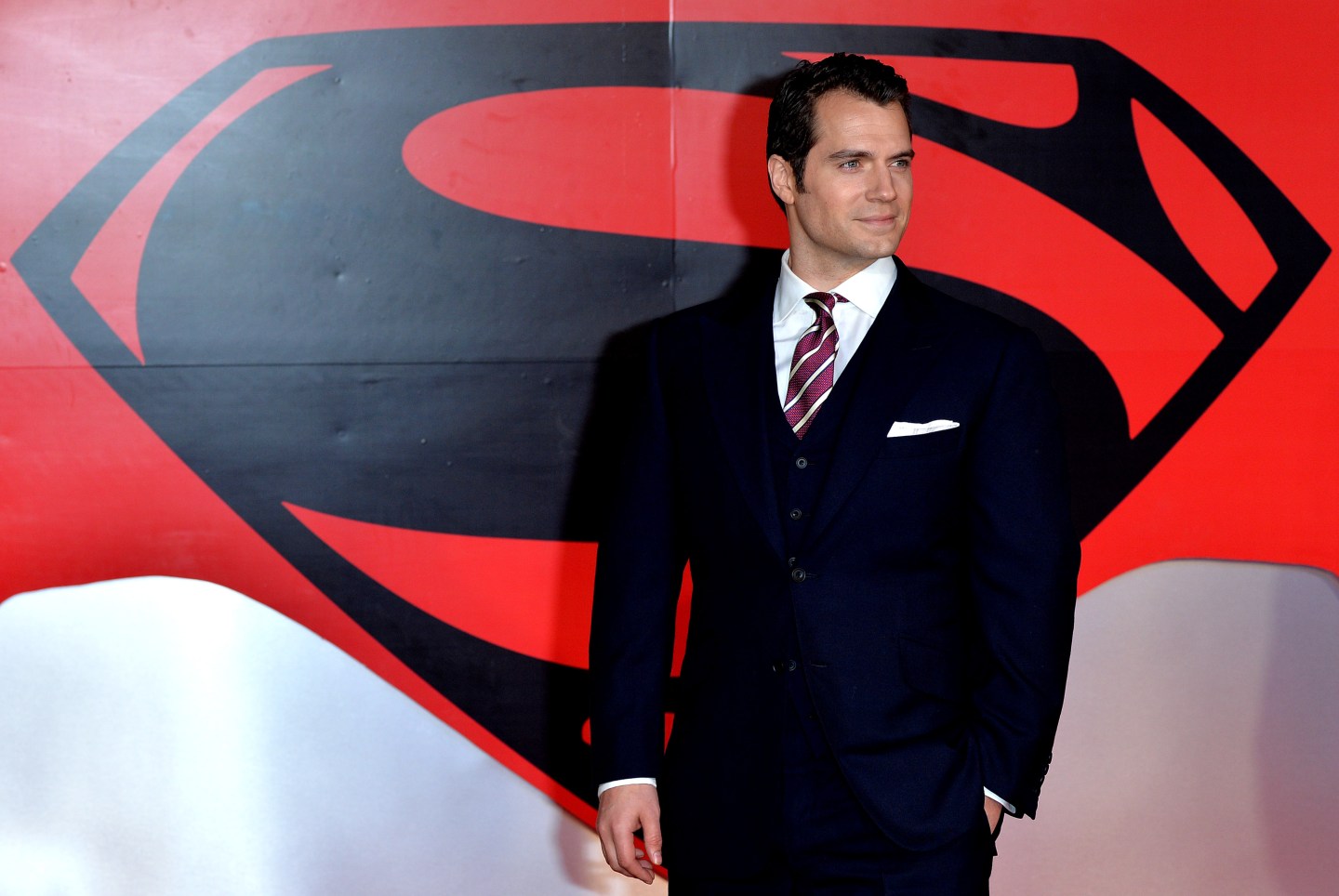 Henry Cavill attends the European Premiere of 'Batman V Superman: Dawn Of Justice' at Odeon Leicester Square on March 22, 2016 in London, England.