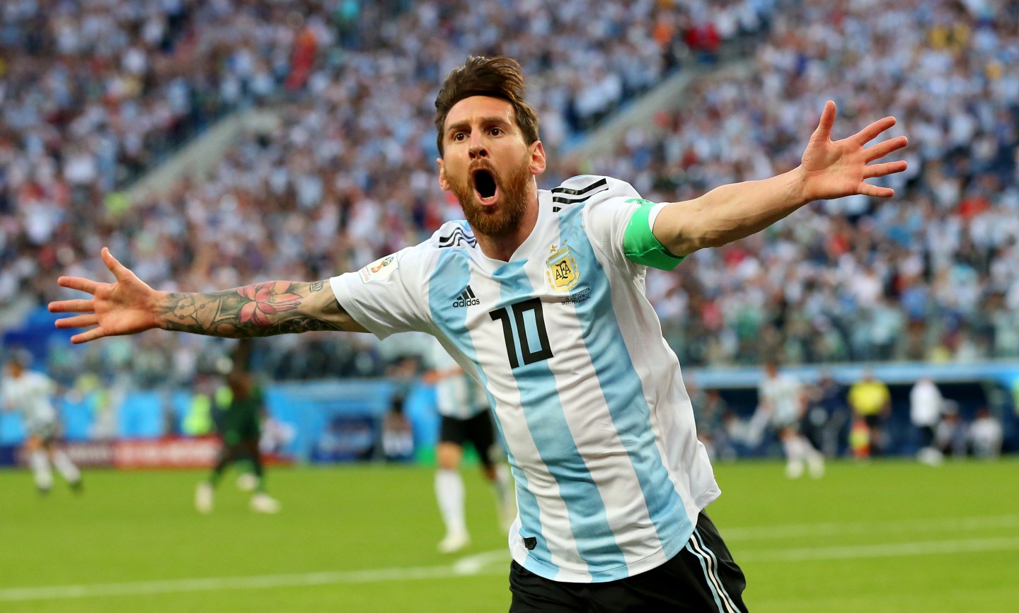 Lionel Messi will be playing in the World Cup quarter-finals on Friday.