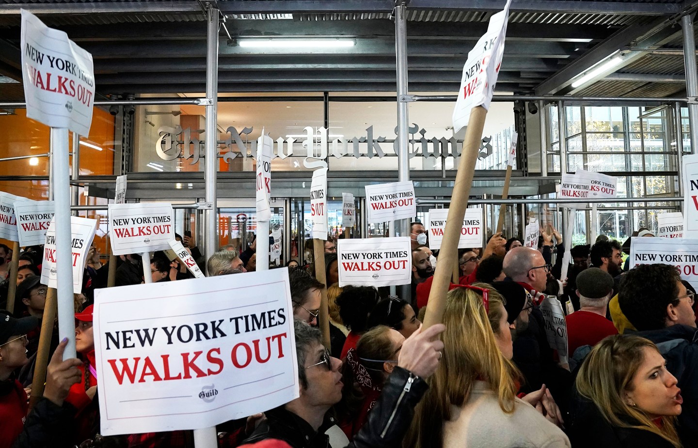 NY Times walk-out