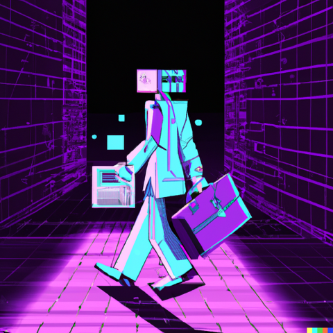 An illustration generated by using DALL-E 2, a free tool built by OpenAI.