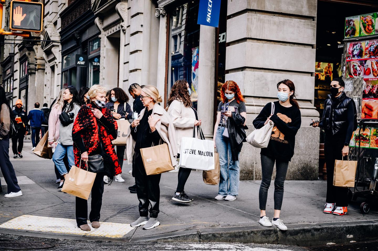 Shoppers in SoHo