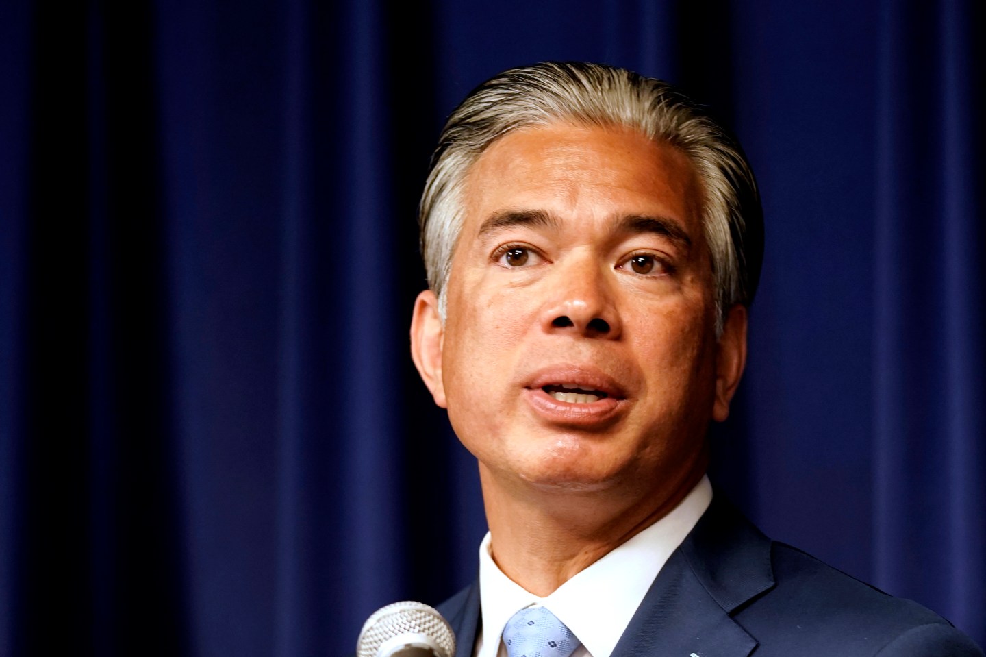 California Attorney General Rob Bonta speaks at a news conference in Sacramento, Calif., on June 28, 2022.