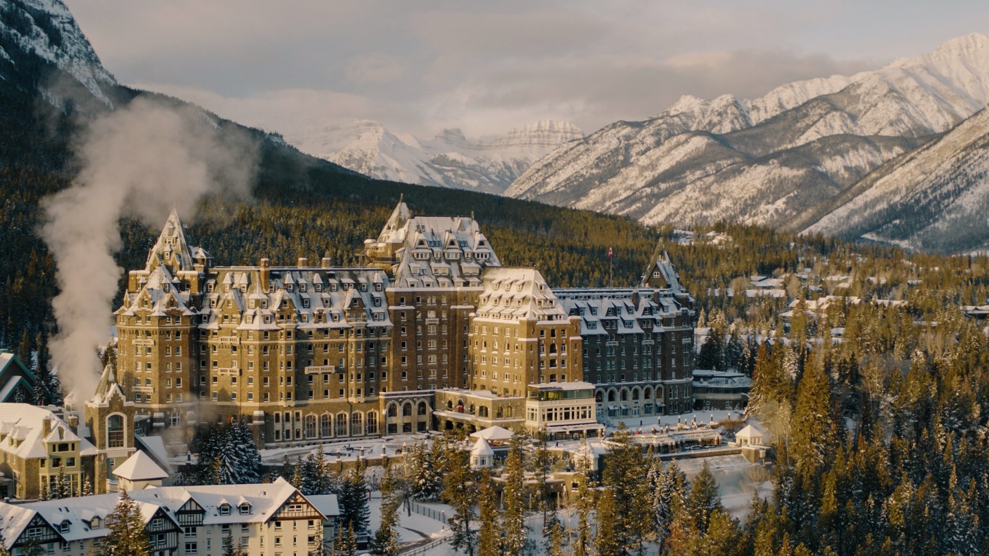 The Fairmont Banff Springs is located within the heart of Banff National Park in the Canadian Rockies.