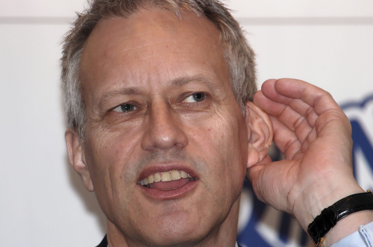 President and CEO of The Coca-Cola Company James Quincey reacts during a press conference on March 02, in Mumbai, India.