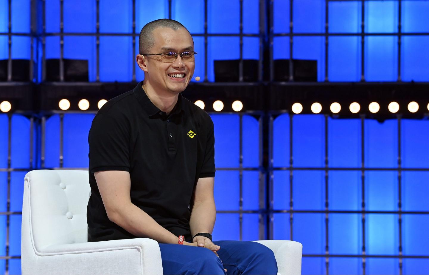 Changpeng Zhao, Co-founder & CEO of Binance at Web Summit 2022 at the Altice Arena in Lisbon, Portugal.