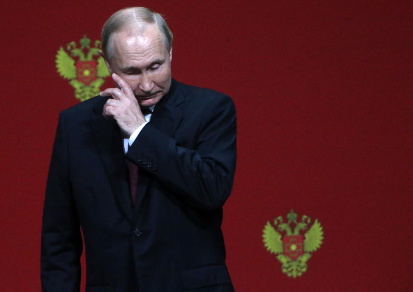 Vladimir Putin attending an awards ceremony in November 2022