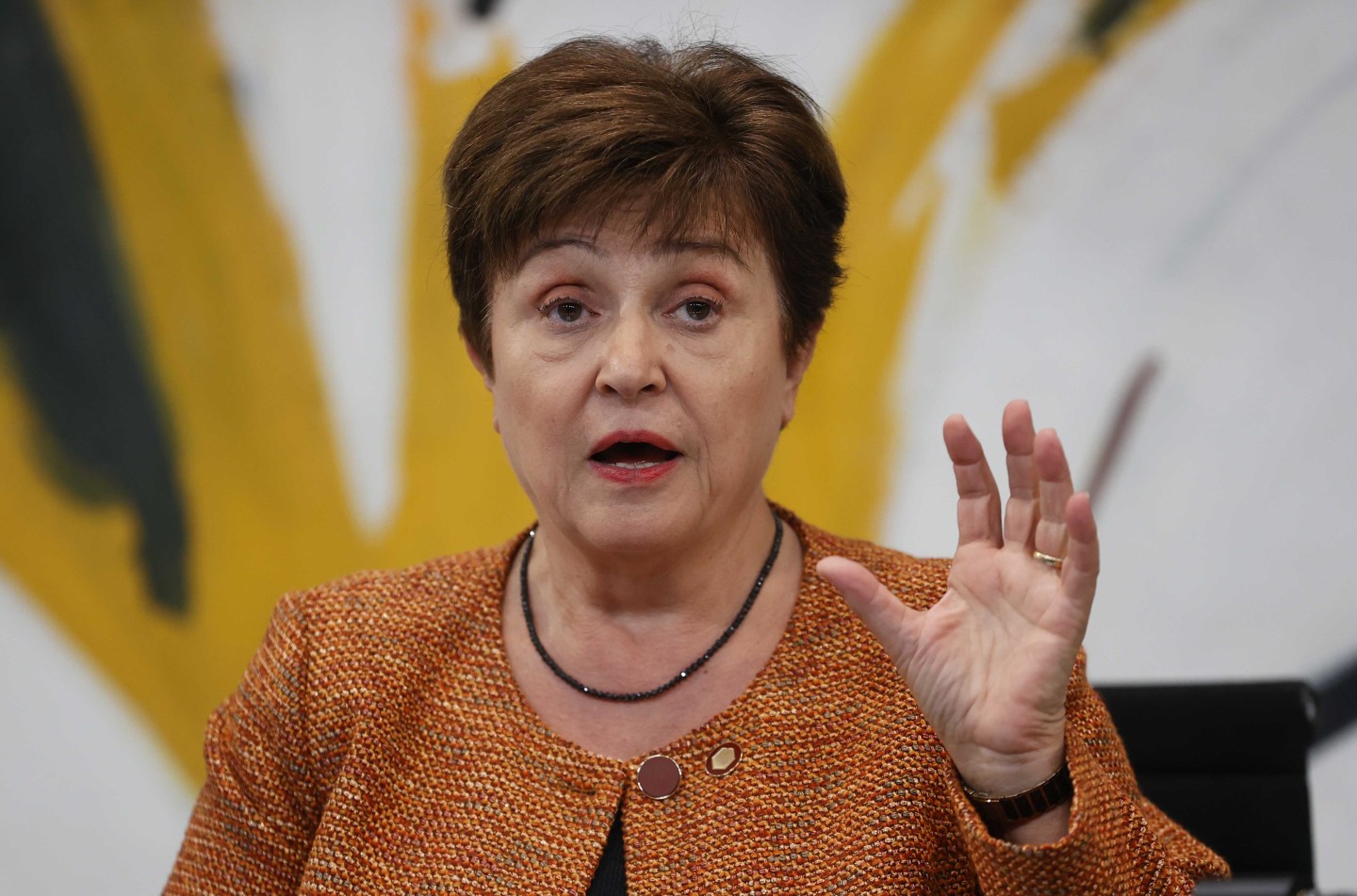 A full third of the world's economy is headed for recession, according to IMF managing director Kristalina Georgieva.