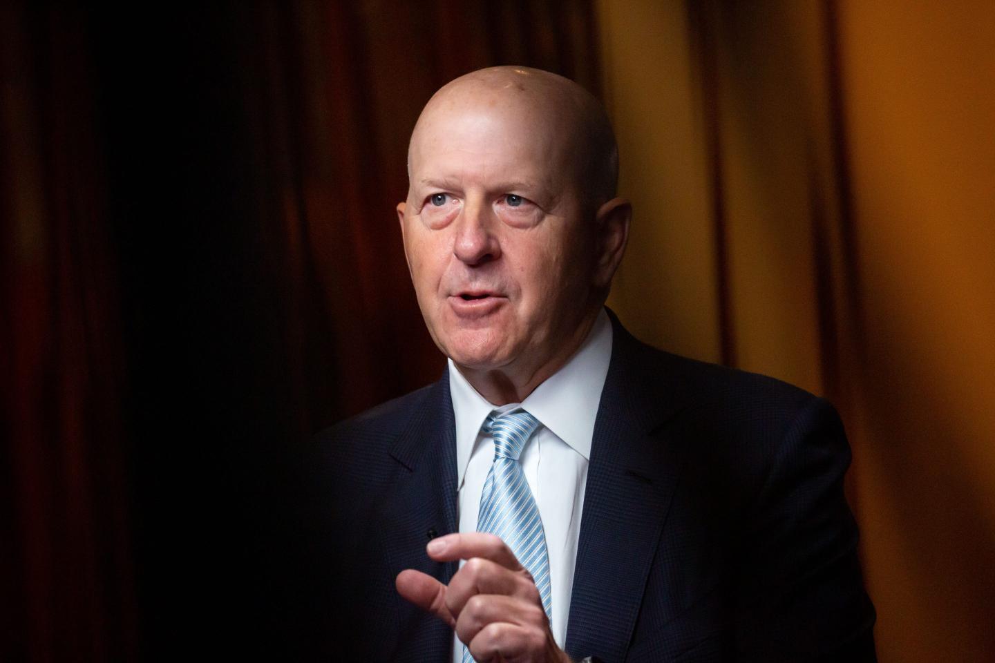 David Solomon, chief executive officer of Goldman Sachs Group Inc., during a Bloomberg Television at the Goldman Sachs Financial Services Conference in New York, US, on Tuesday, Dec. 6, 2022.