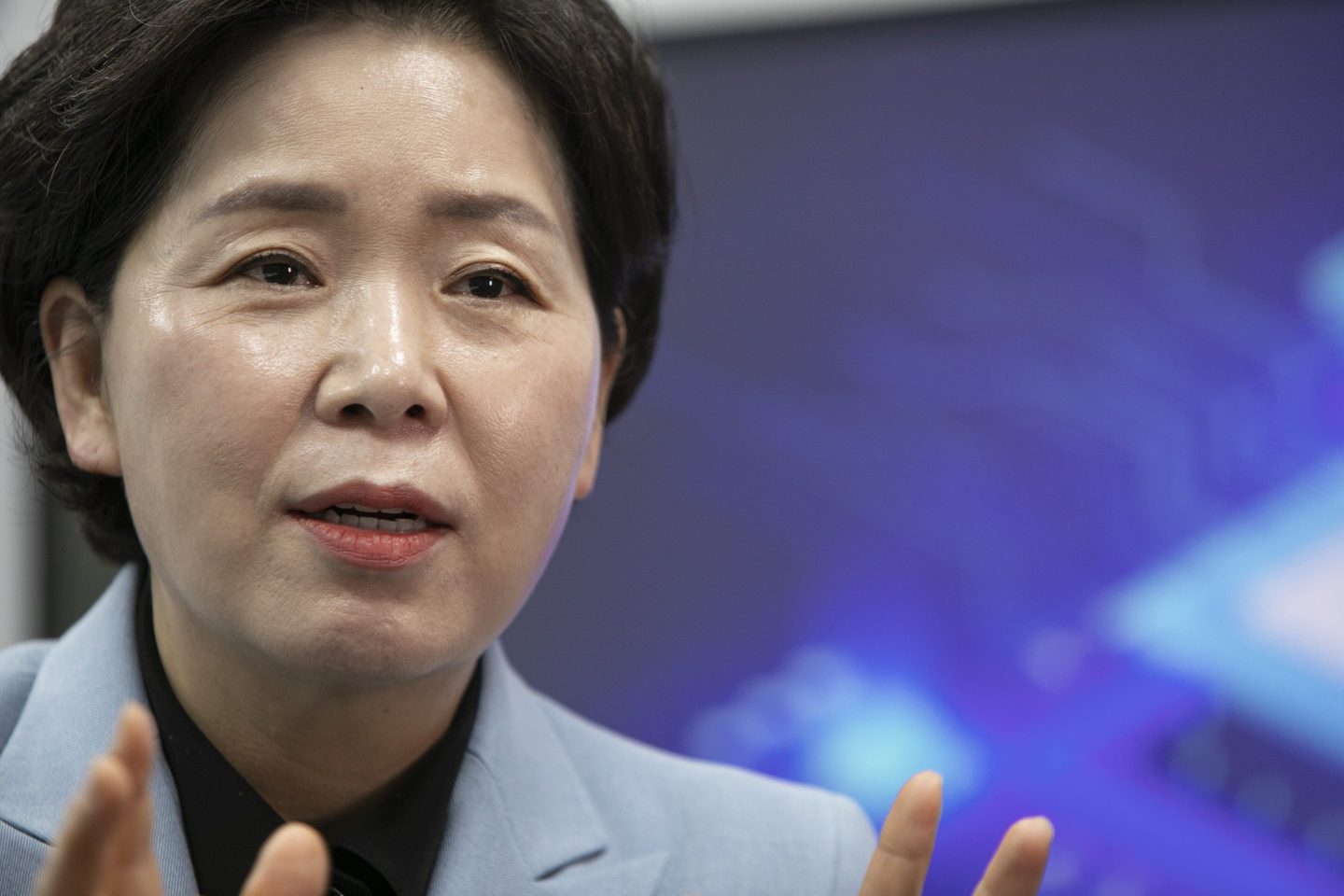 Samsung Veteran Yang Hyang-ja during a Bloomberg interview