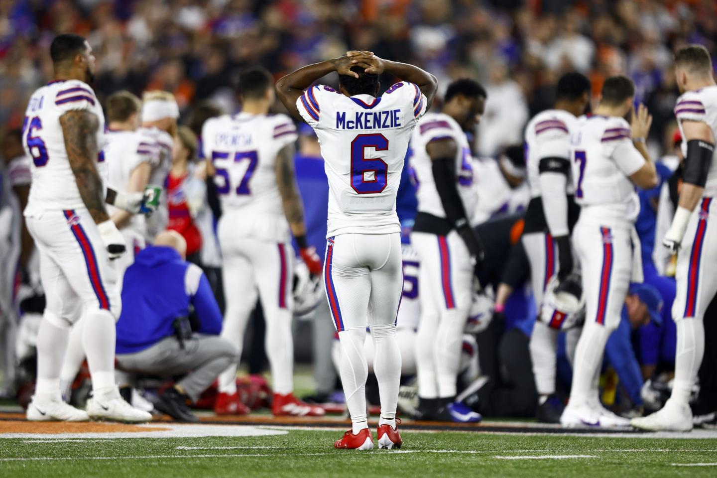 Scene from the Buffalo Bills versus Cincinnati Bengals football game Jan. 2