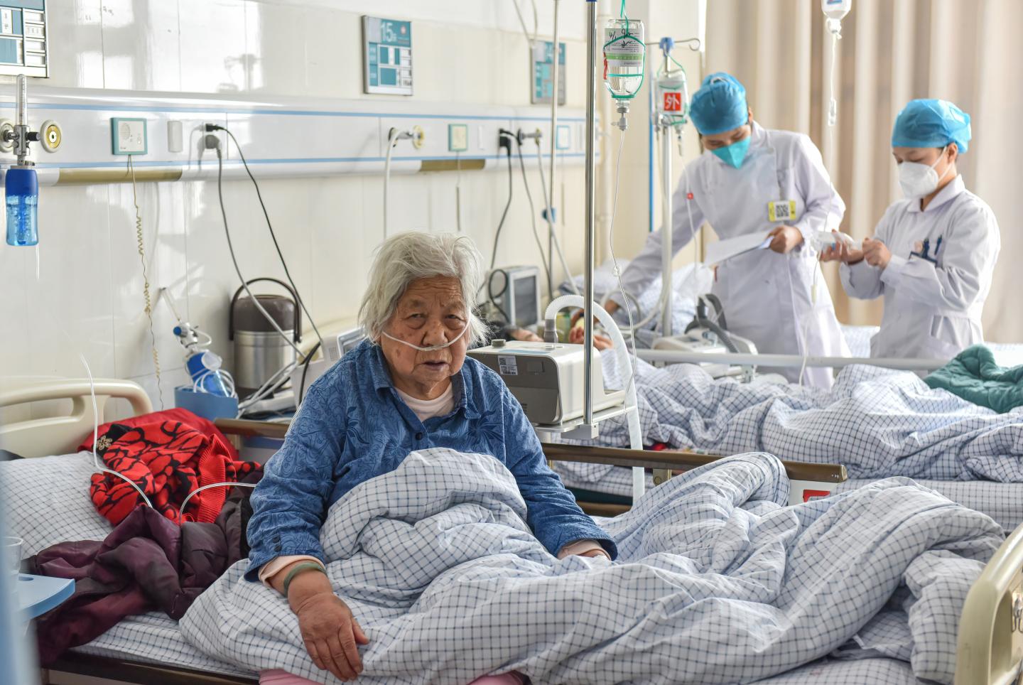 COVID is spreading rapidly in rural China. 