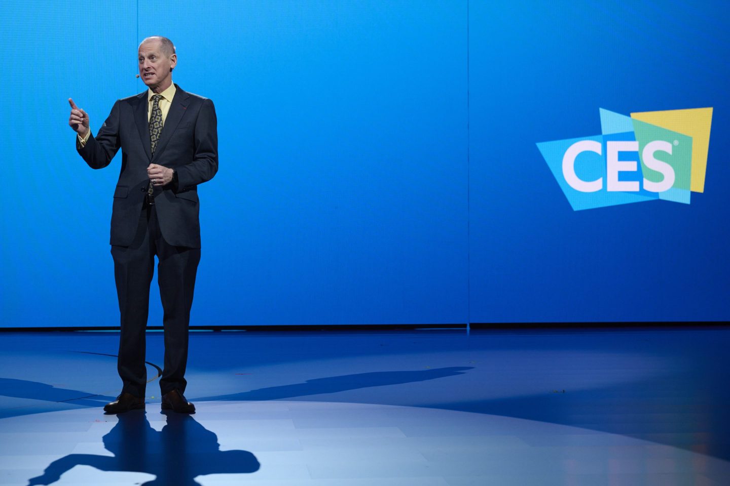 Gary Shapiro, Consumer Technology Association president, on the CES stage