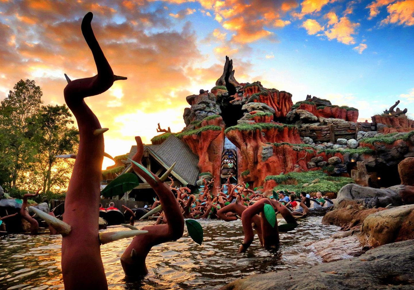 The Splash Mountain ride at Walt Disney World