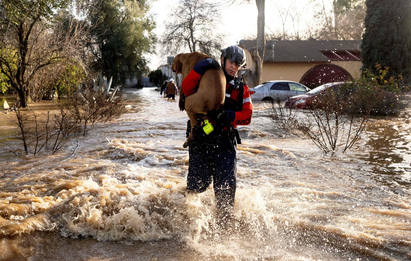 Storms will continue to batter waterlogged California for another week.