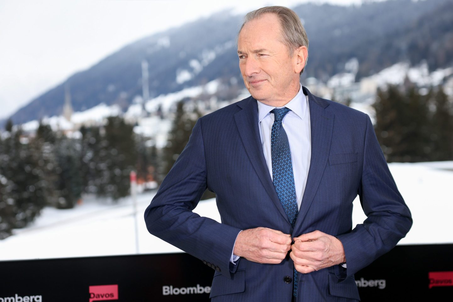 James Gorman, chairman and chief executive of Morgan Stanley, at World Economic Forum (WEF) in Davos, Switzerland, on Jan. 19, 2023.
