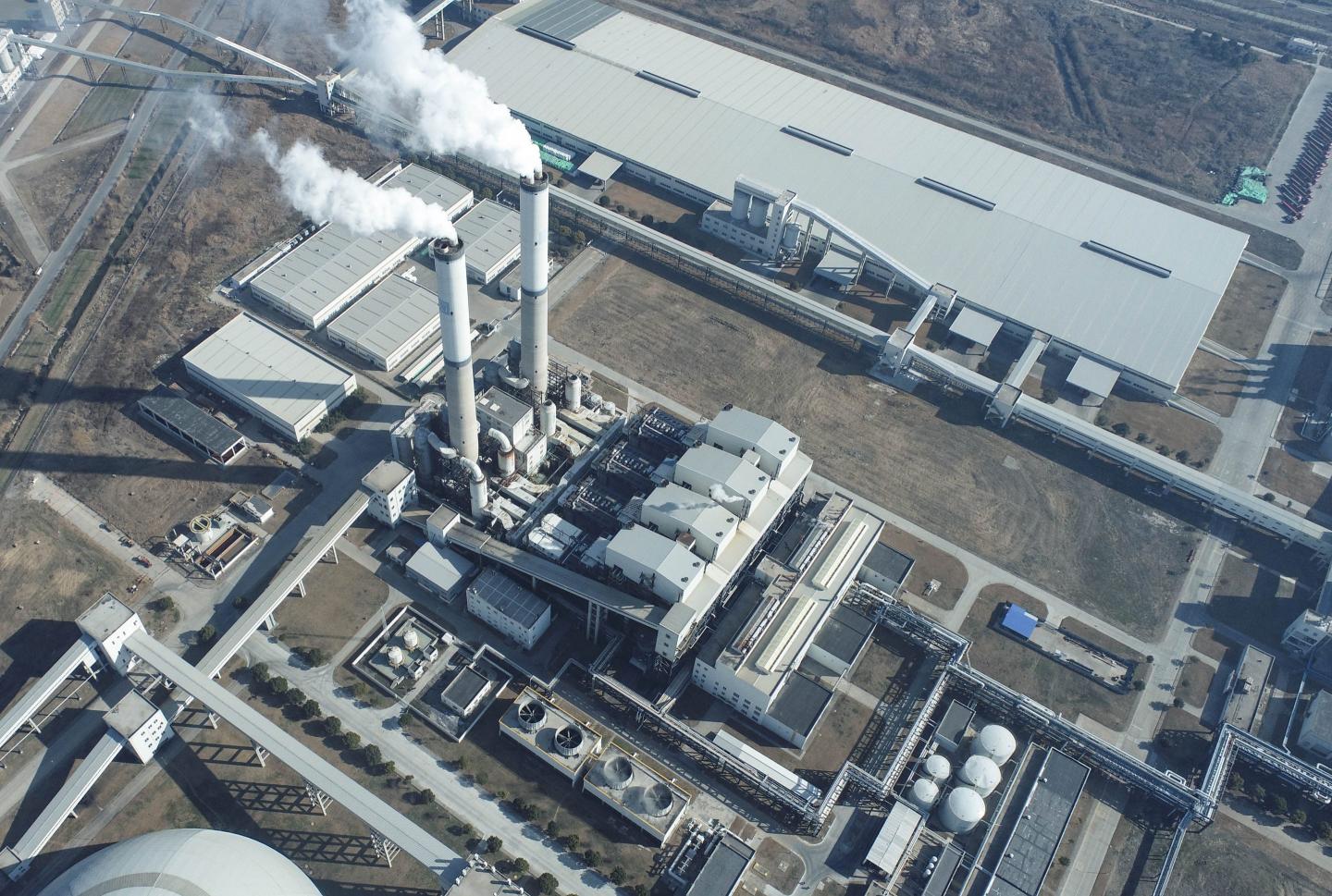 A chemical factory in the Huai 'an City, Jiangsu Province, China.