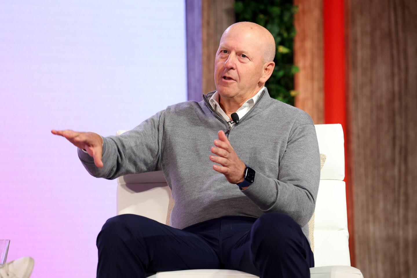 Goldman Sachs CEO, David M. Solomon Pivot speaks on stage during Pivot MIA at 1 Hotel South Beach in Miami, FL