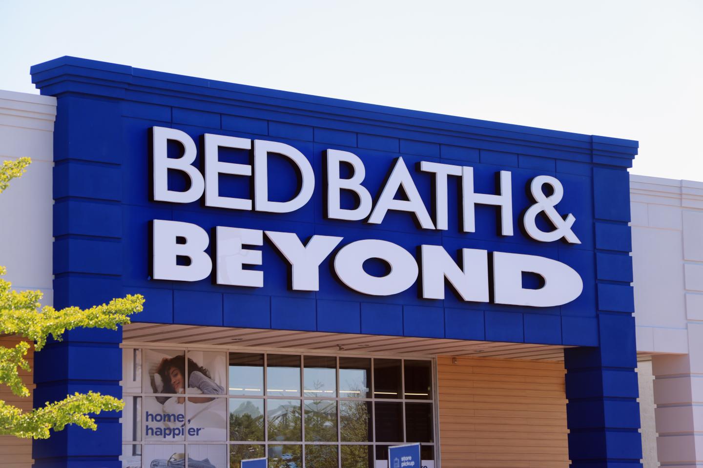 A general view of a Bed Bath &amp; Beyond store on September 15, 2022 in Westbury New York, United States.