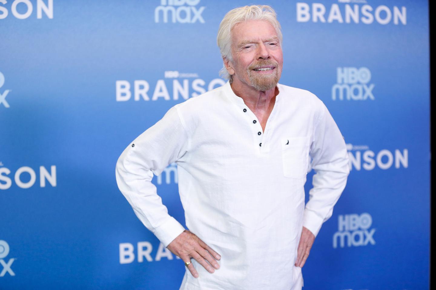 Sir Richard Branson attends "Branson" New York Premiere at HBO Screening Room on November 29, 2022 in New York City.