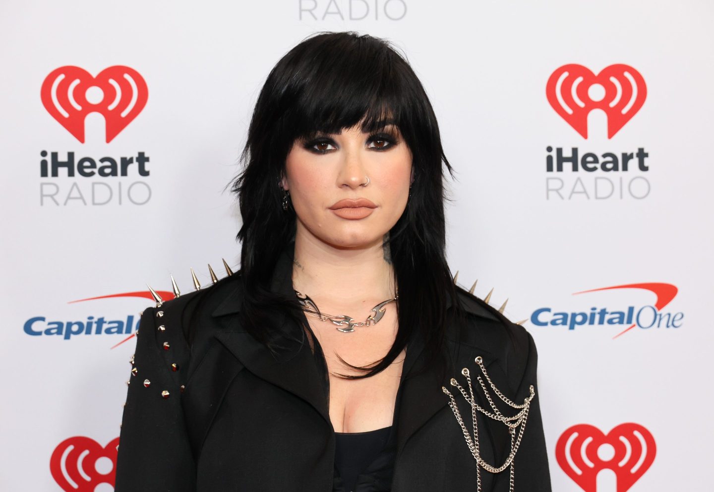 Demi Lovato attends the Z100's iHeartRadio Jingle Ball 2022