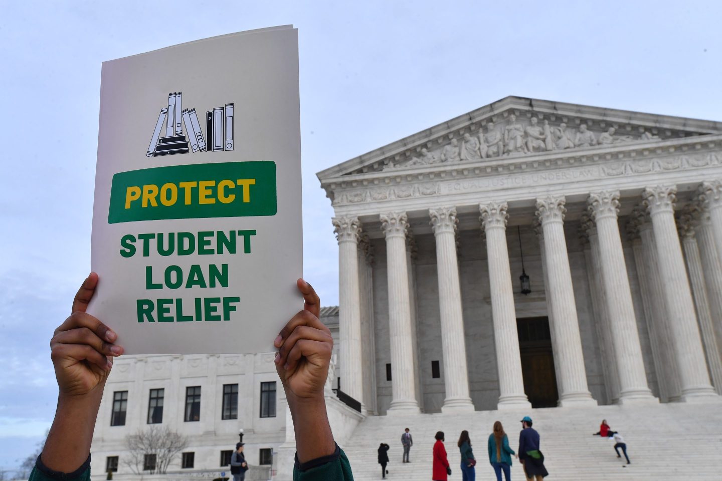 Student Loan Borrowers Gather At The Supreme Court To Tell The Court That Student Loan Relief Is Legal