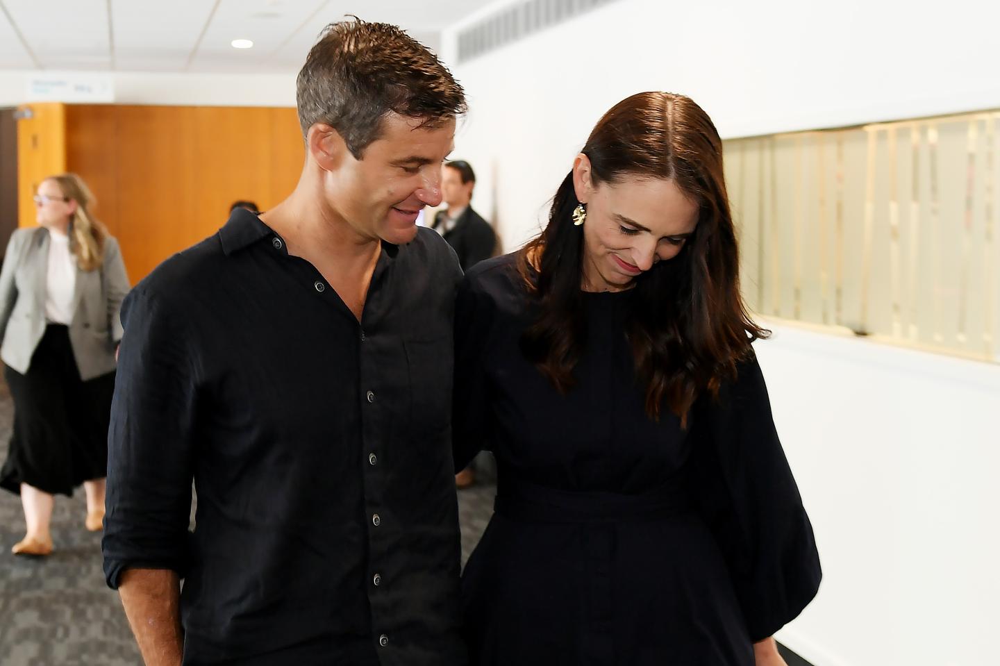 Jacinda Ardern and Clarke Gayford