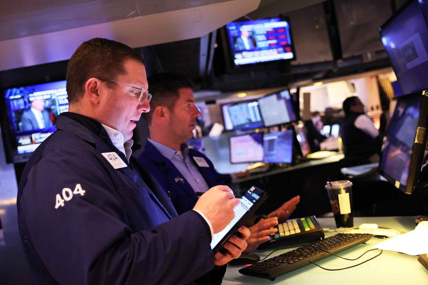 Traders at the New York Stock Exchange on Thursday.