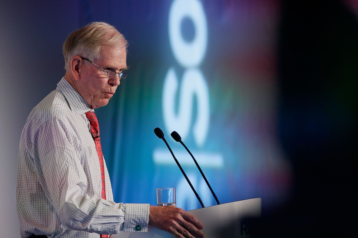 Investor Jeremy Grantham speaking at a conference in 2012.
