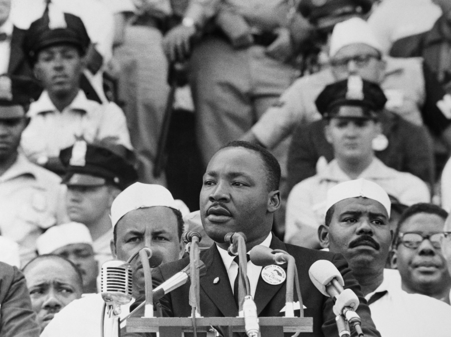 Martin Luther King Jr. gives his "I have a dream" speech in 1963.