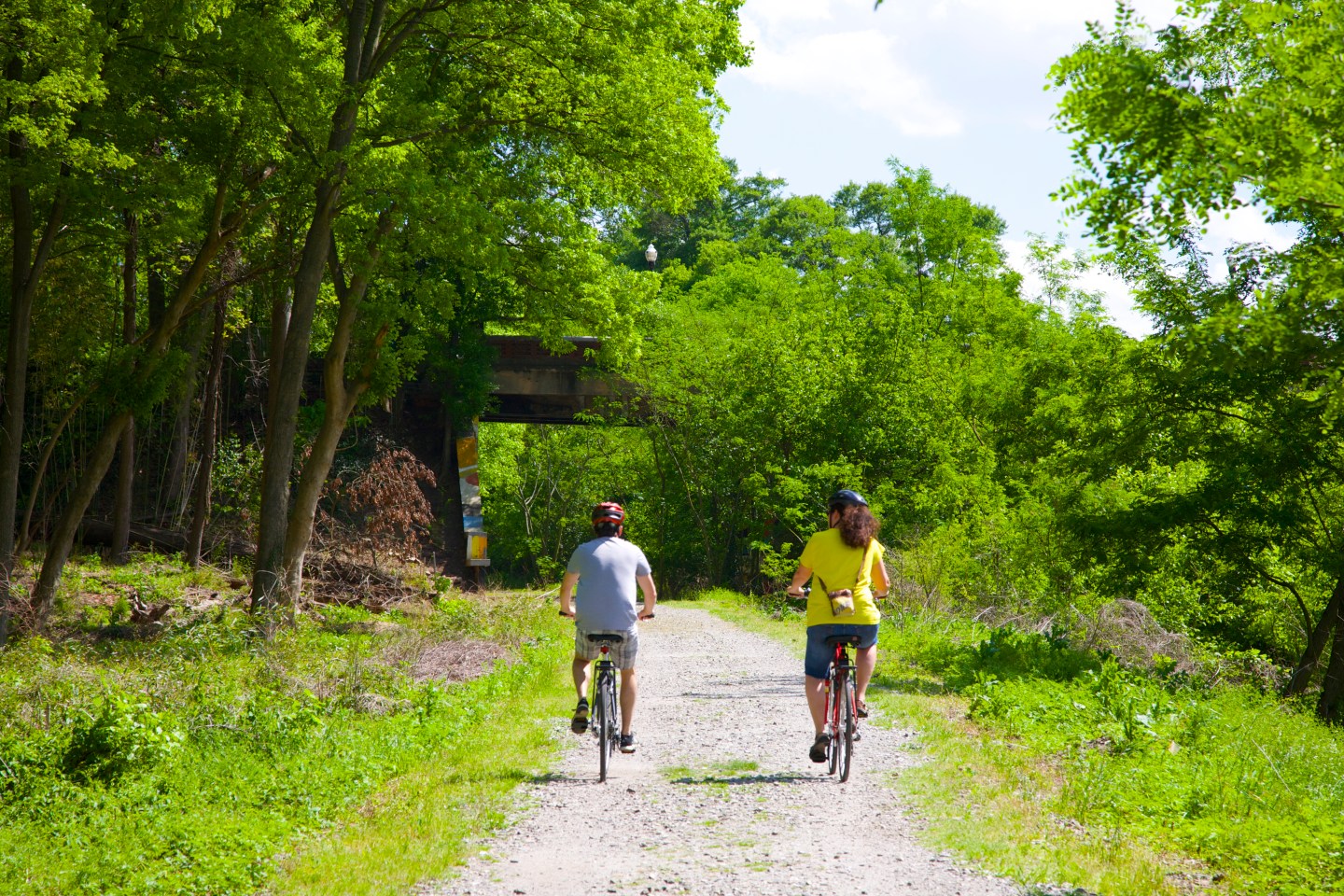 Two cyclists on the Atlanta BeltLine