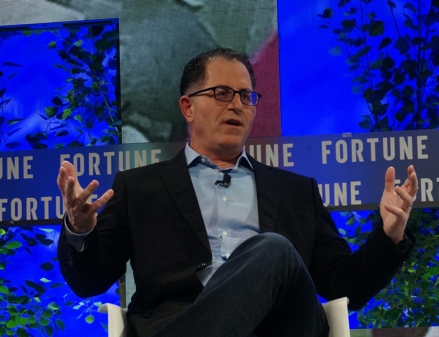 Michael Dell, CEO of Dell Technologies, speaks at the Fortune Brainstorm Tech conference in Aspen, Colorado on July 17, 2017.