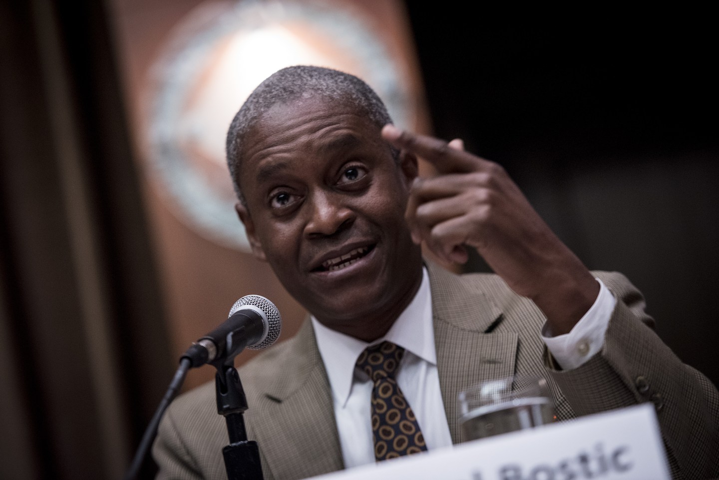 Raphael Bostic, president of the Federal Reserve Bank of Atlanta, said the Fed was committed to tackling high inflation and this warrants raising interest rates into a 5% to 5.25% range to squeeze excess demand out of the economy.