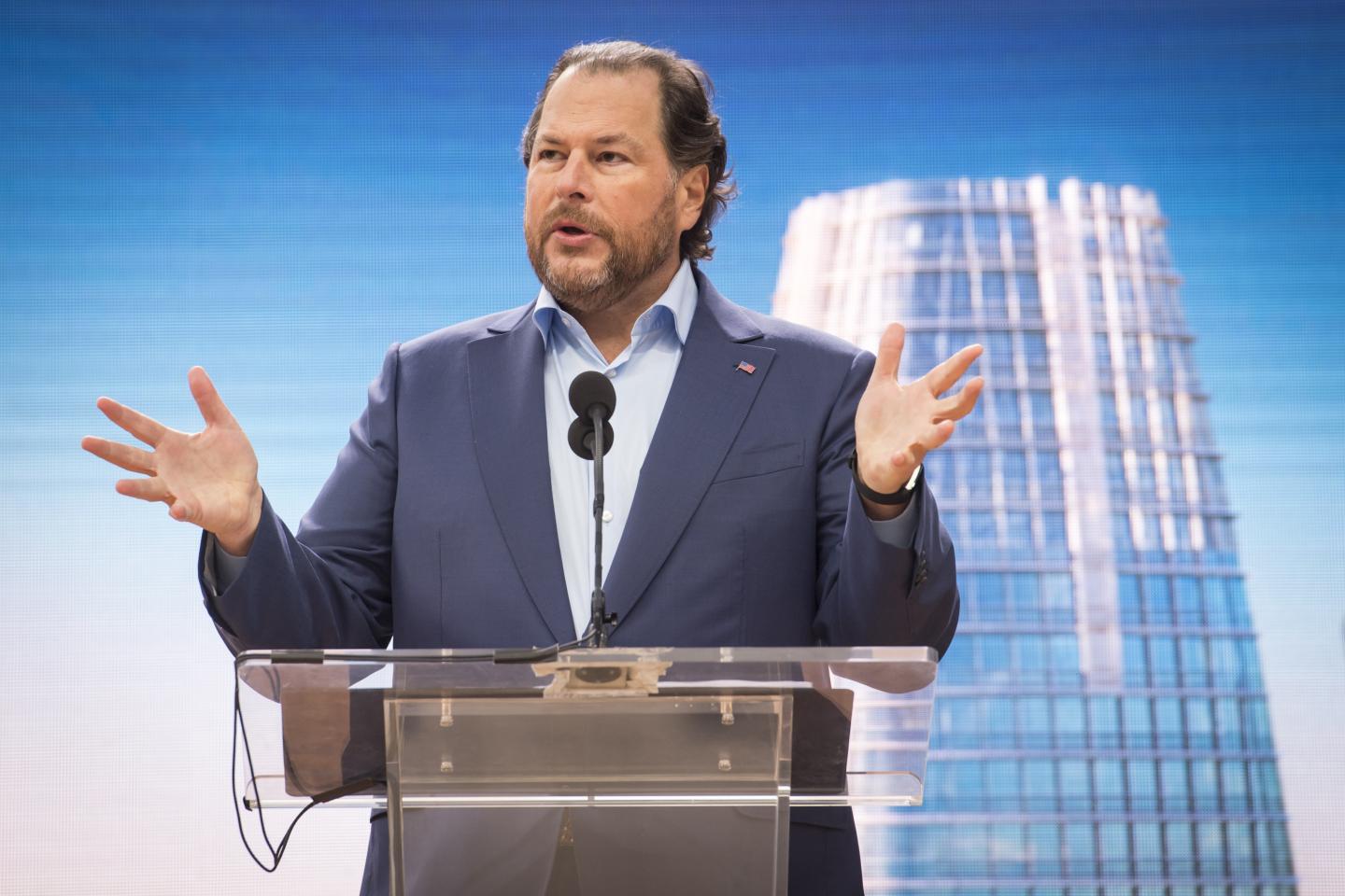 Salesforce wants to cut $3 billion to $5 billion in costs, and real estate is a big target. Some offices have less than 10% occupancy, exec says.