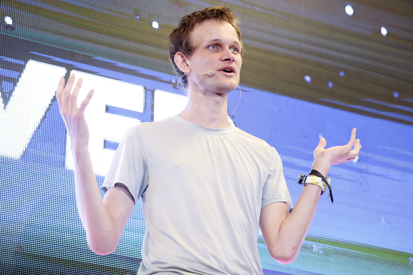 Vitalik Buterin at ETHDenver in February 2022