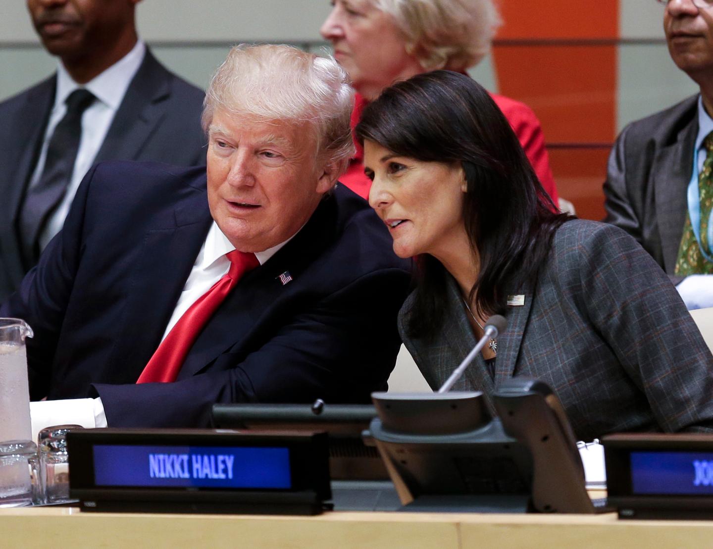Donald Trump and Nikki Haley