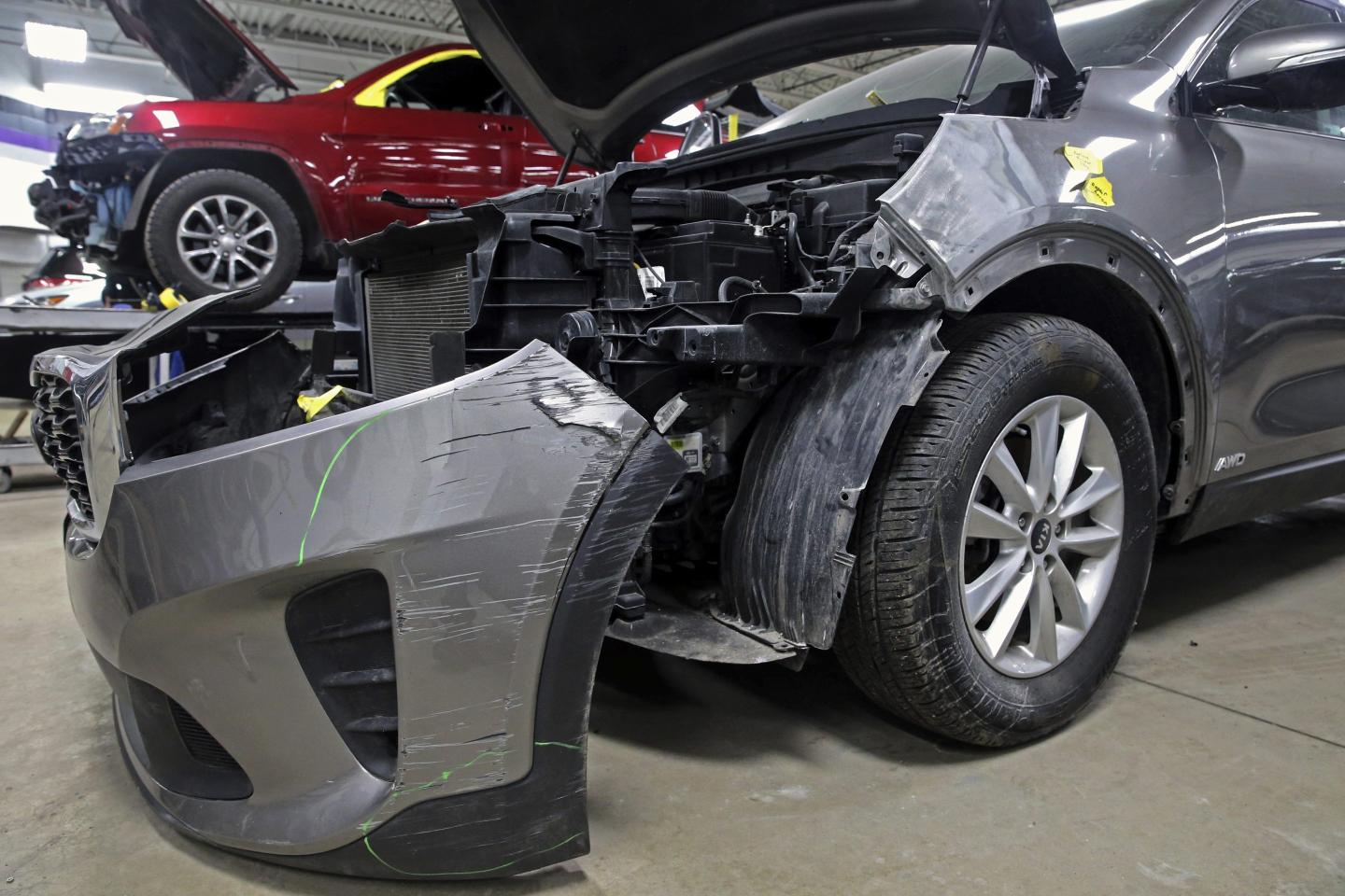 Damaged Hyundai