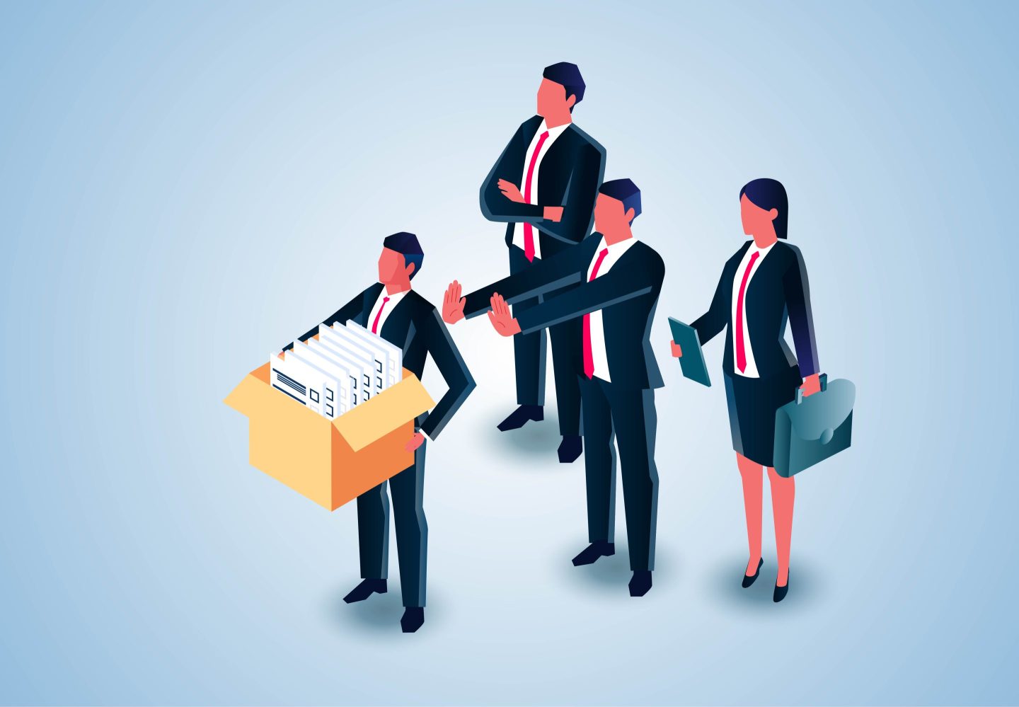 employee layoffs illustration