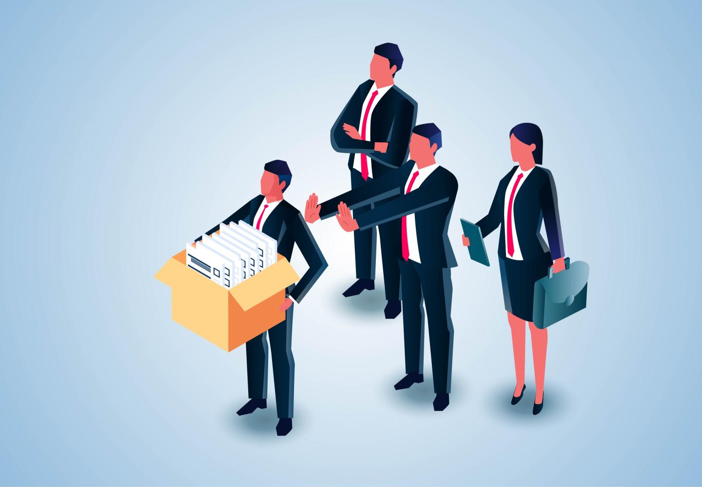 employee layoffs illustration