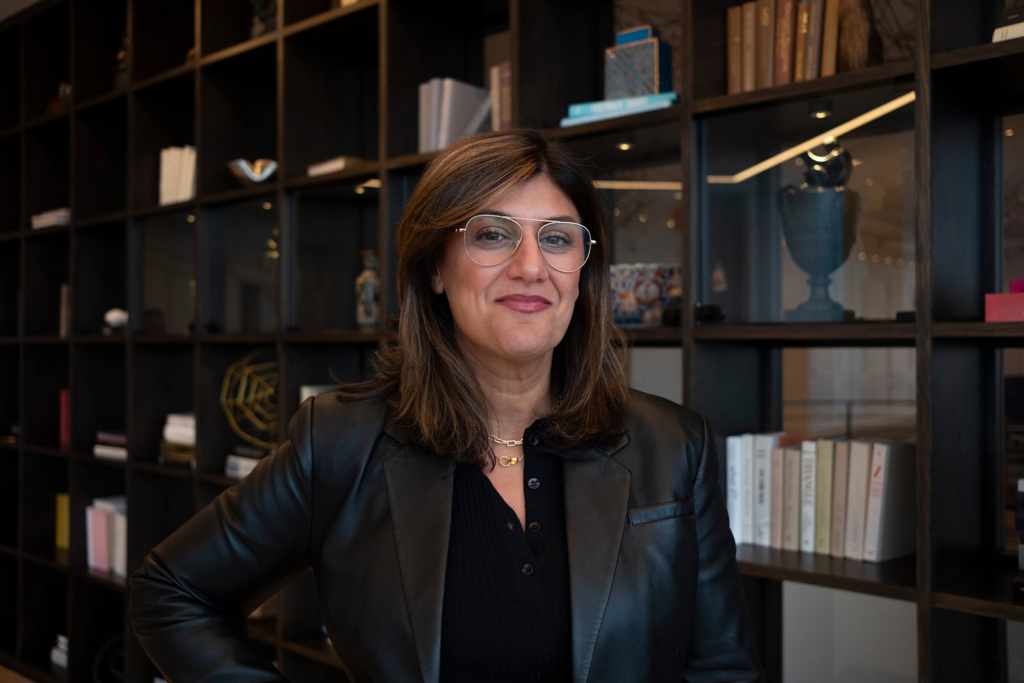 Carla Hassan, CMO of JPMorgan Chase, photographed at the company’s headquarters in Manhattan, Feb. 23, 2023.