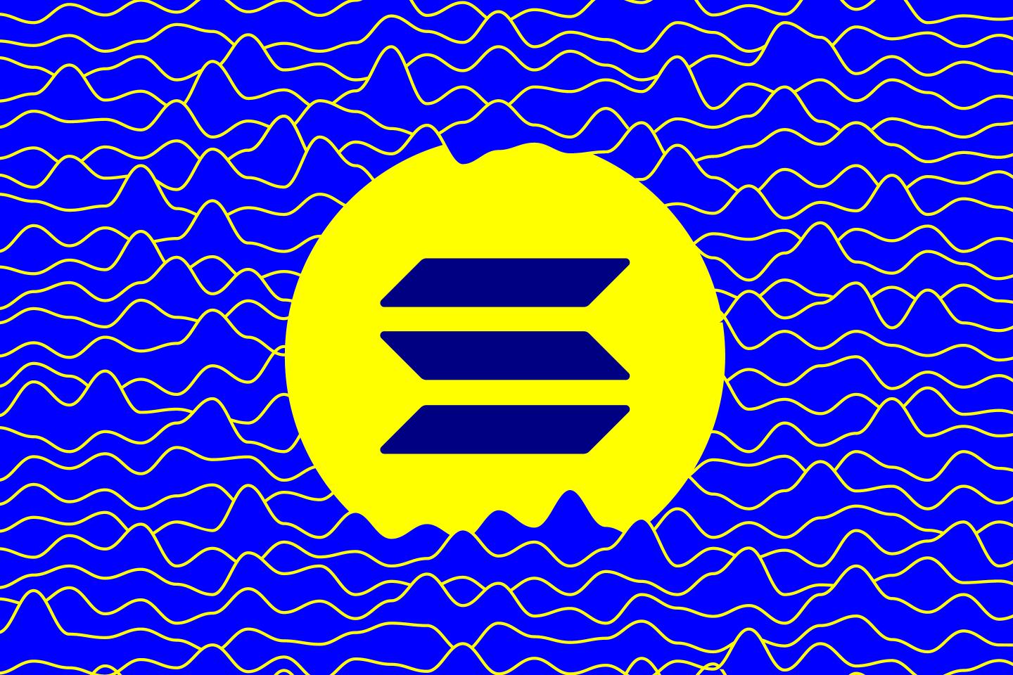 Photograph of the Solana logo