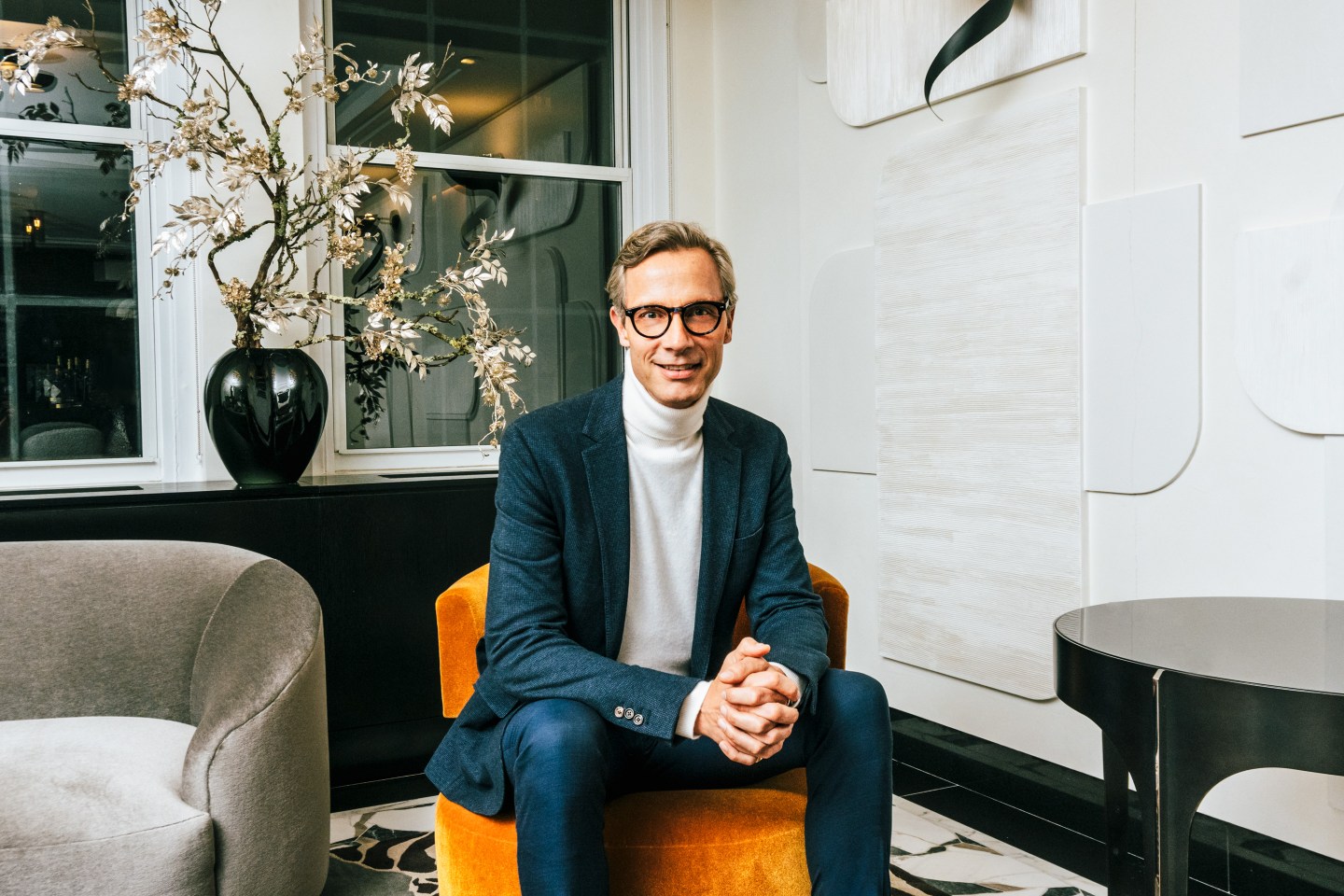 Geoffroy van Raemdonck, CEO of Neiman Marcus photographed on January 19, 2023 at Bergdorf Goodman in New York, New York.