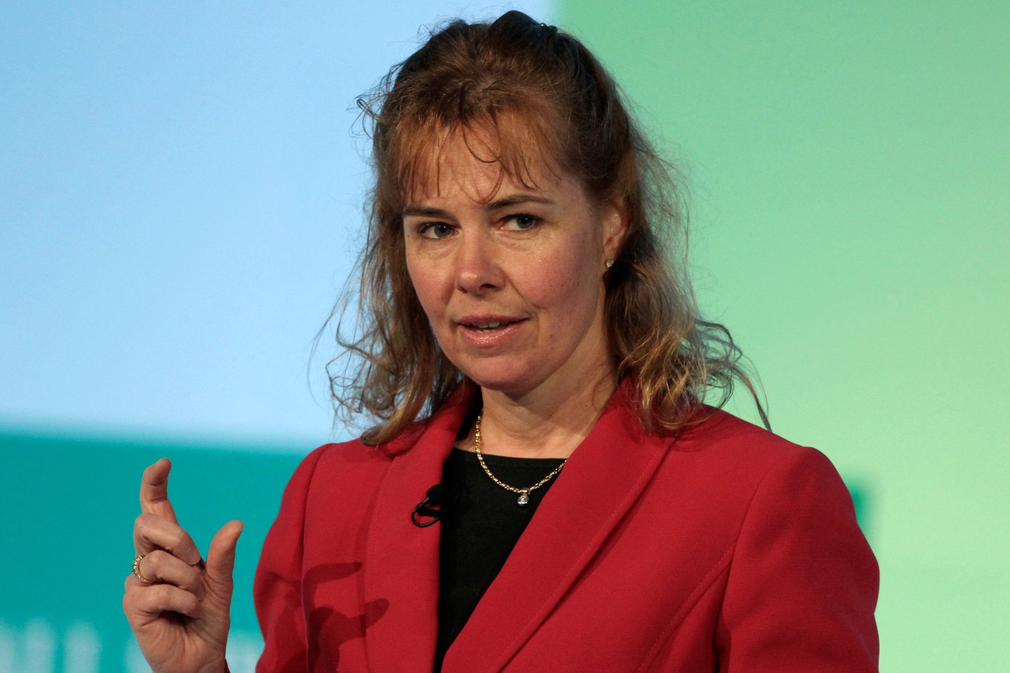Christina Lampe-Onnerud, then executive chairman of Boston-Power Inc., speaks during the Wall Street Journal ECO:nomics "Creating Environmental Capital" conference in Santa Barbara, California, U.S., on Friday, March 4, 2011.