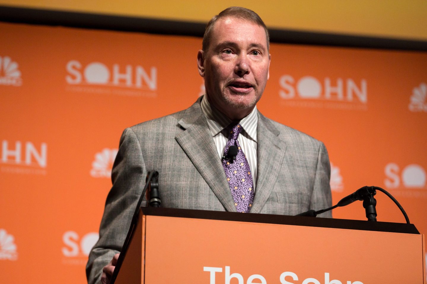 Jeffrey Gundlach, cofounder and CEO of DoubleLine Capital, at the Sohn Investment Conference in New York, May 6, 2019.