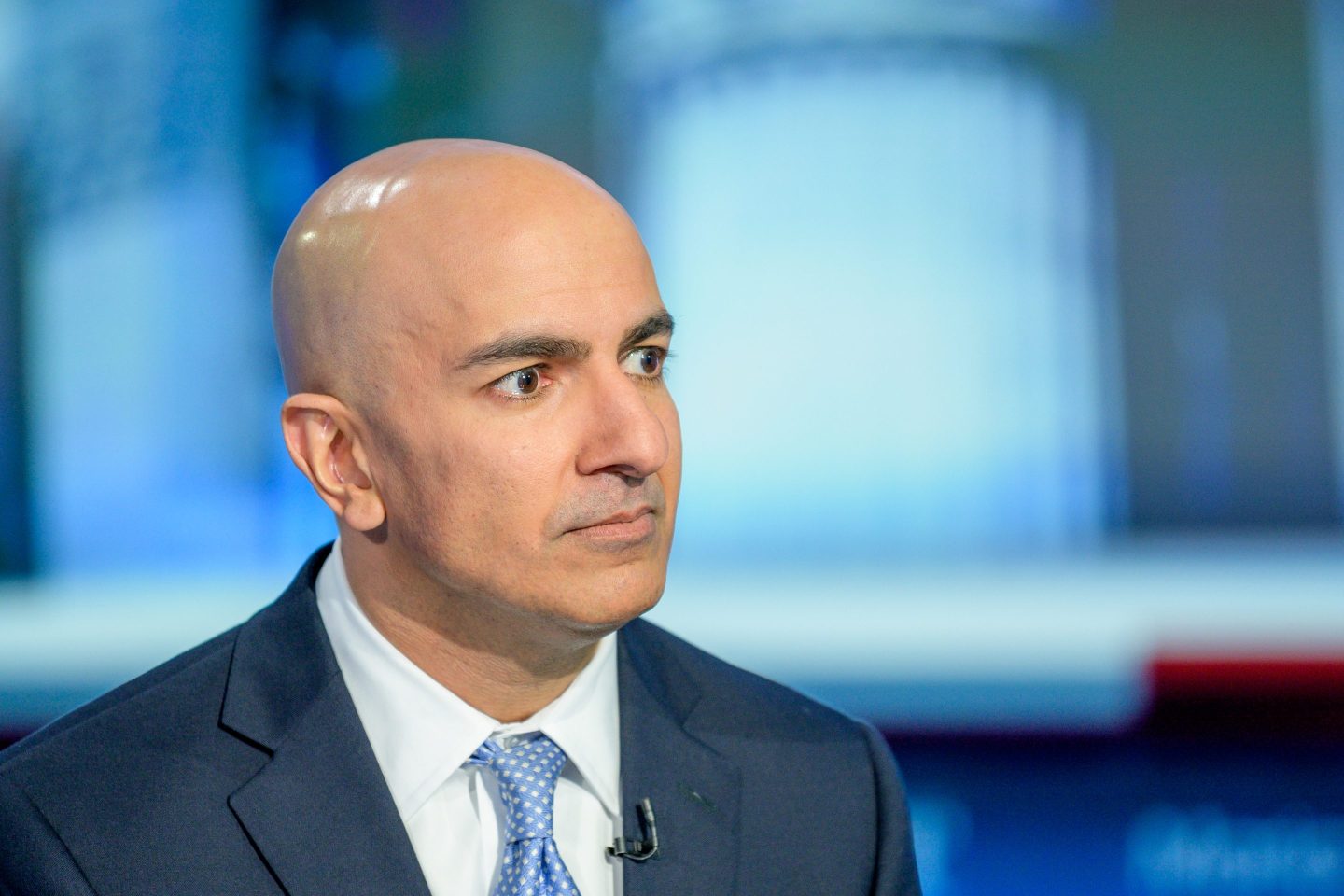 Minneapolis Federal Reserve Bank President Neel Kashkari visits "Maria Bartiromo's Wall Street" at Fox Business Network Studios on October 11, 2019 in New York City.